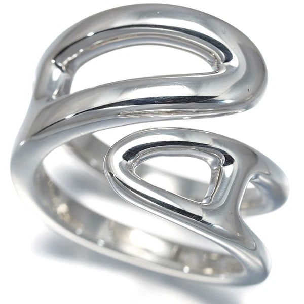 HERMES RING CHAINE D'ANCRE PUNK 925 STERLING SILVER: HERMES Ring Chaine d'Ancre Punk 925 Sterling Silver Brand: HERMES Type: Ring Material: 925 / Sterling Silver, Color: Sterling Silver Size: US 6.5 - 6.75 Accessories: None Accessories Notic