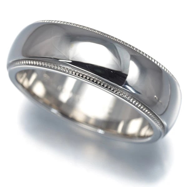 TIFFANY&CO. RING TOGETHER MILGRAIN 950 PLATINUM: Tiffany&Co. Ring Together Milgrain 950 Platinum Brand: Tiffany & Co. Type: Ring Material: 950 / Platinum, Color: silver Size: US 5 Accessories: None Accessories Notice: When purchasing pre-owned