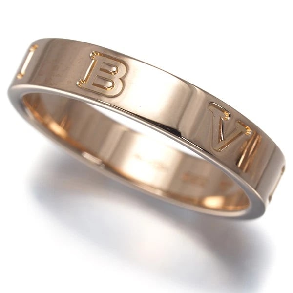 BVLGARI RING ESSENTIAL BAND 18K 750 ROSE GOLD: BVLGARI Ring Essential Band 18K 750 Rose Gold Brand: BVLGARI Type: Ring Material: 18K / 750 / Rose Gold, Color: Rose Gold Size: US 5.25 - 5.5 Accessories: None Accessories Notice: When pur