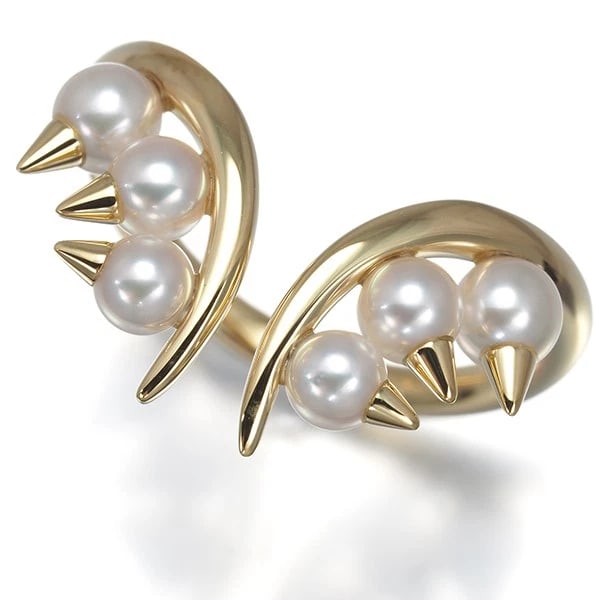 TASAKI RING BABY AKOYA PEARL DANGER PLUS 18K YG: TASAKI Ring Baby Akoya Pearl Danger Plus 18K YG Brand: TASAKI Type: Ring Material: 18K / 750 / Yellow Gold, Main Stone/Creation Cultured Color: Yellow Gold Size: US 6.5 - 6.75 Accessories: None