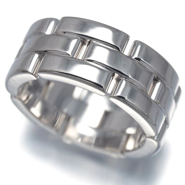 CARTIER RING MAILLON PANTHERE 18K 750 WHITE GOLD: Cartier Ring Maillon Panthere 18K 750 White Gold Brand: Cartier Type: Ring Material: 18K / 750 / White Gold, Color: White gold Size: US 5 Accessories: None Accessories Notice: When purchas