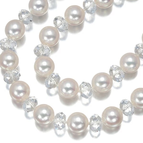 TASAKI NECKLACE AKOYA PEARL CRYSTAL VARIE (1 of 3)