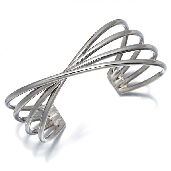 GEORG JENSEN BRACELET ALLIANCE BANGLE: Georg Jensen Bracelet Alliance Bangle Brand: Georg Jensen Type: Bracelet Material: 925 / Sterling Silver, Color: Silver Size: Inner circumference: 17cm Bracelet Width: 3.5 - 30.8mm Accessories: No