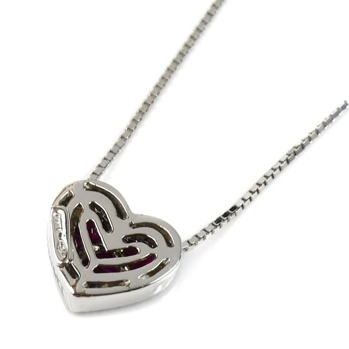 DAMIANI RUBY DIAMOND NECKLACE K18WG - 3