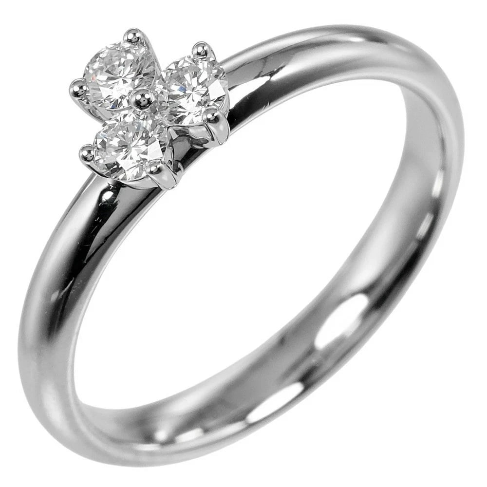 TIFFANY & CO. ARIA RING PT950: Tiffany & Co. Aria Ring Pt950 Brand: Tiffany & Co. Type: Ring Material: Platinum 950, Main Stone/Creation natural Color: Silver Size: US 4.5 Accessories: None Accessories Notice: When purc