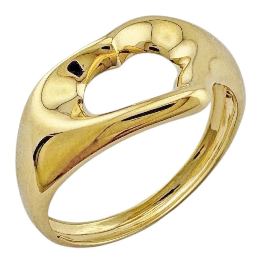 TIFFANY & CO. OPEN HEART RING K18 YELLOW GOLD (1 of 4)