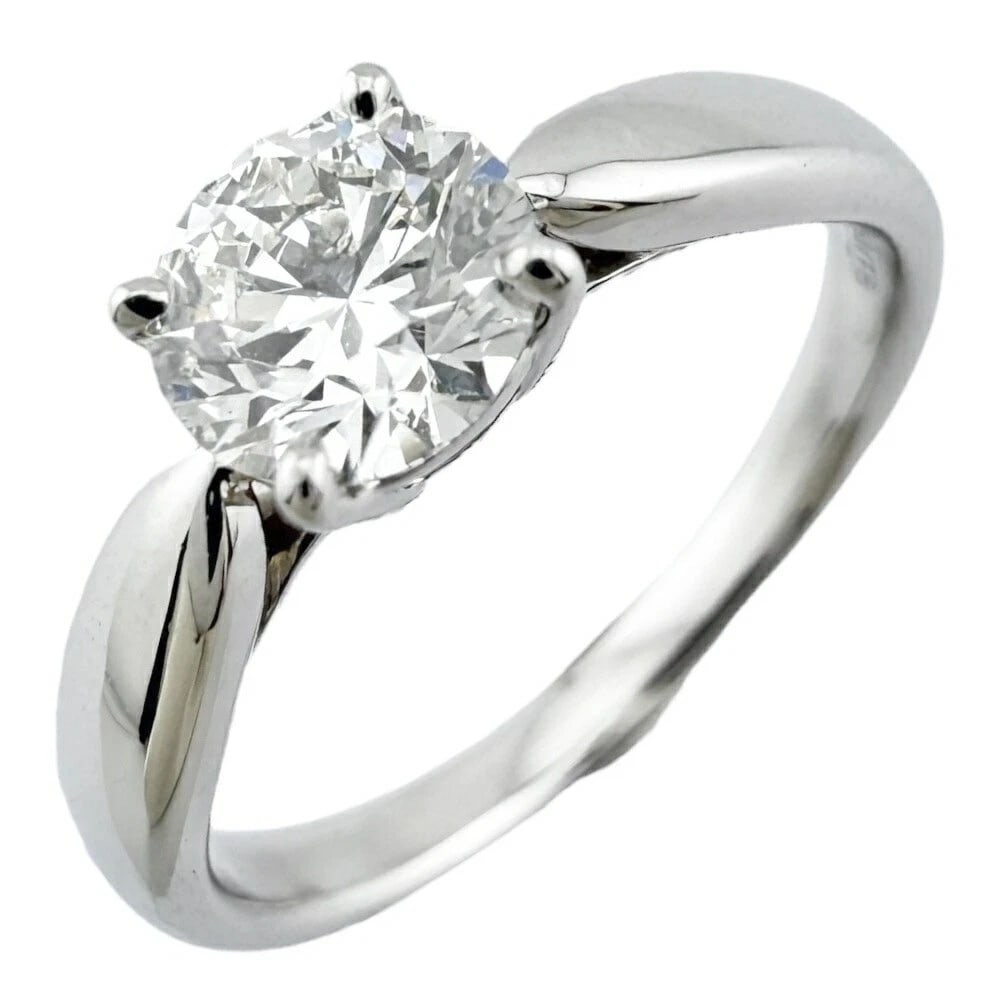 TIFFANY & CO. HARMONY DIAMOND RING PT950: Tiffany & Co. Harmony Diamond Ring Pt950 Brand: Tiffany & Co. Type: Ring Material: Platinum950, Main Stone/Creation Natural Color: Platinum Size: US : 3.75 Accessories: None Accessories No