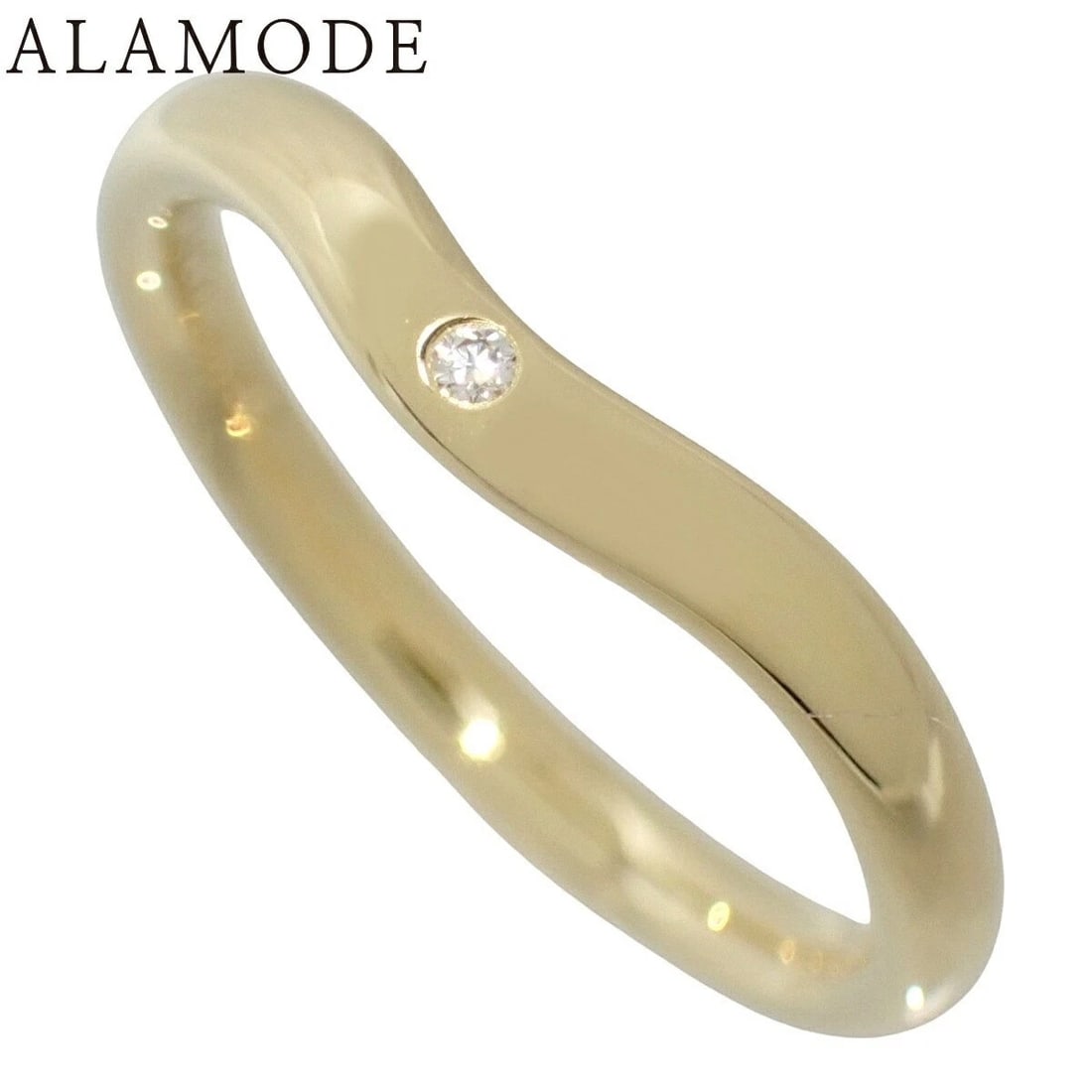 TIFFANY & CO PERETTI BAND RING 18K YELLOW GOLD DIAMOND: Tiffany & Co Peretti Band Ring 18K Yellow Gold Diamond Brand: Tiffany & Co. Type: Ring Material: 750 Yellow Gold, Main Stone/Creation Natural Color: Yellow Gold Size: US 4.75–5 Accessories: None <
