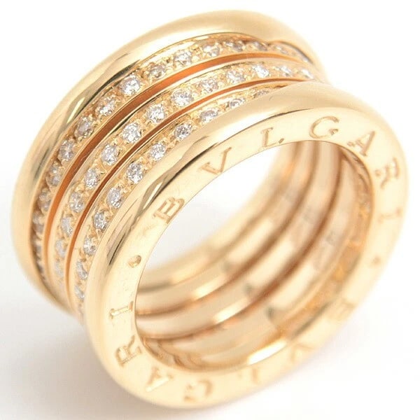 BVLGARI DIAMOND RING 18K YELLOW GOLD: Bvlgari Diamond Ring 18K Yellow Gold Brand: Bvlgari Type: Ring Material: 750 Yellow Gold, Main Stone/Creation Natural Color: Yellow Gold Size: US 5.75 Accessories: None Accessories Notice: