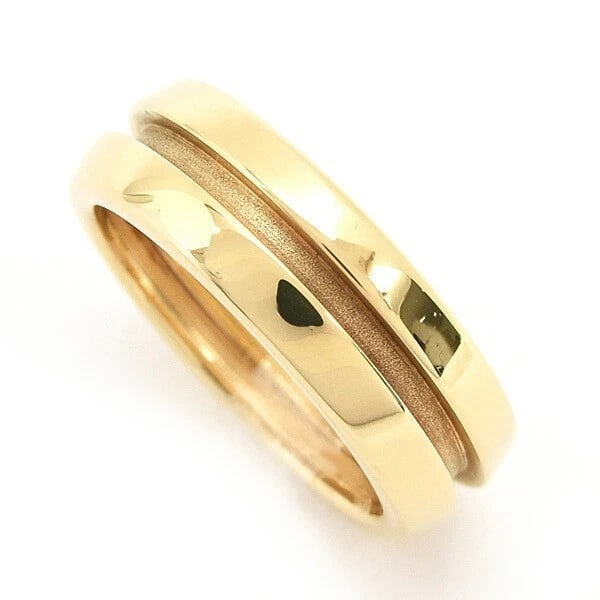 TIFFANY & CO ATLAS GROOVED RING K18 YELLOW GOLD: Tiffany & Co Atlas Grooved Ring K18 Yellow Gold Brand: Tiffany & Co. Type: Ring Material: 18k Yellow Gold, Color: Yellow Gold Size: US 4.75–5 Accessories: None Accessories Notice: When pur