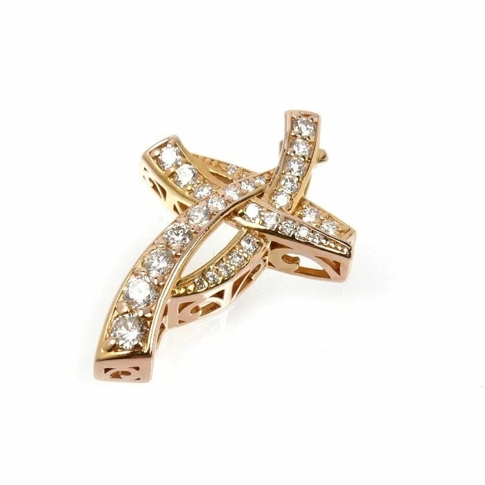 YUKIZAKI LE PETIT MAN DIAMOND PENDANT K18 PINK GOLD: YUKIZAKI Le Petit Man Diamond Pendant K18 Pink Gold Brand: YUKIZAKI Type: Earrings Material: 18k Pink Gold, Main Stone/Creation Natural Color: Pink Gold Size: approx. 0.56 in (14.1 mm) Height: