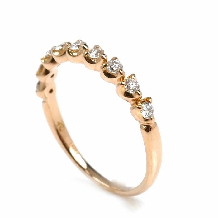 18K PINK GOLD DIAMOND RING (1 of 4)