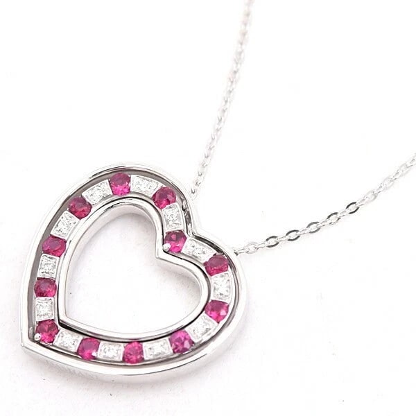DAMIANI BELLE EPOQUE HEART NECKLACE K18 WHITE GOLD: DAMIANI Belle Epoque Heart Necklace K18 White Gold Brand: DAMIANI Type: Necklace Material: 18k White Gold, Color: White Gold Size: Size: N/A Accessories: None Accessories Notice: When purc