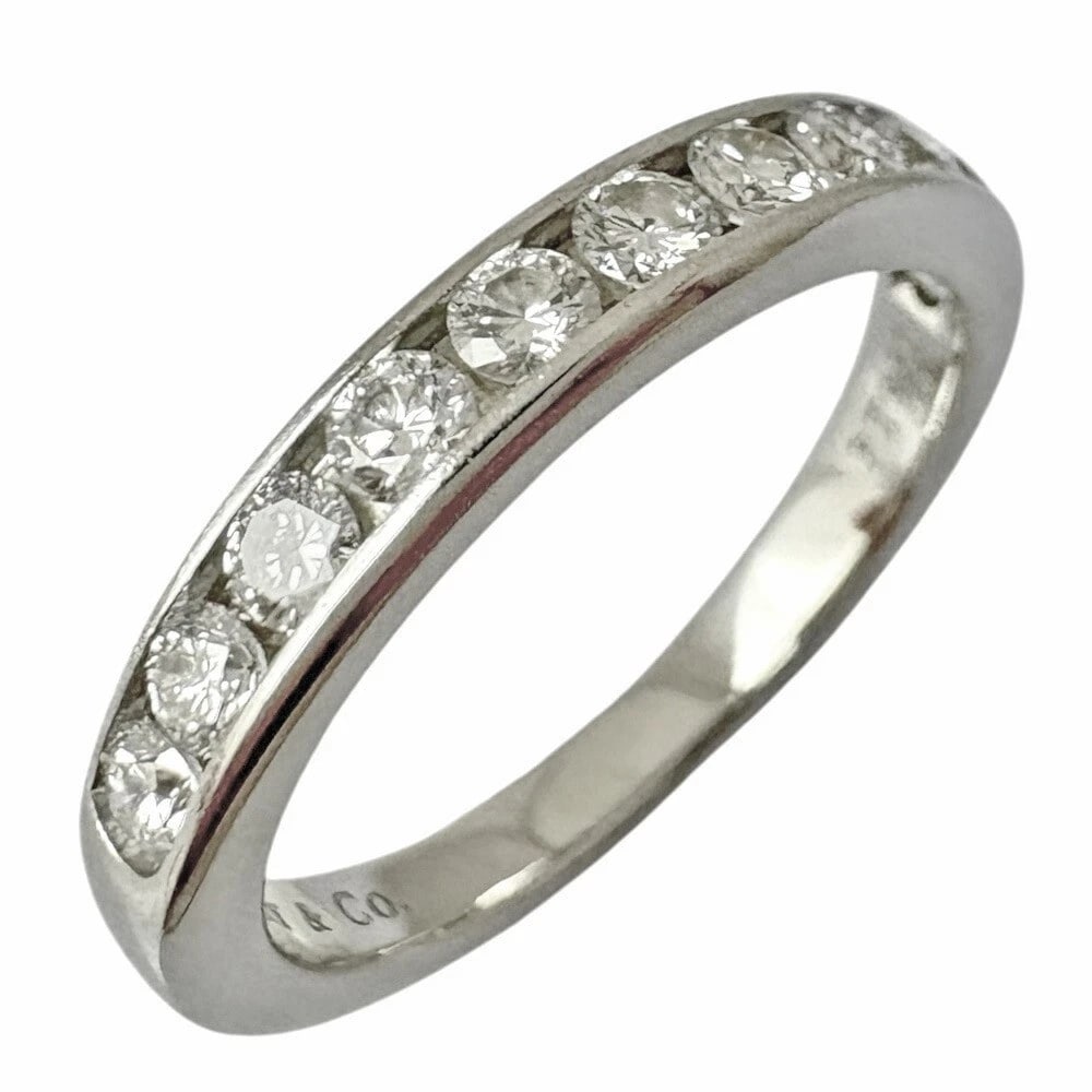 TIFFANY & CO. HALF ETERNITY RING PT950 DIAMOND (1 of 3)