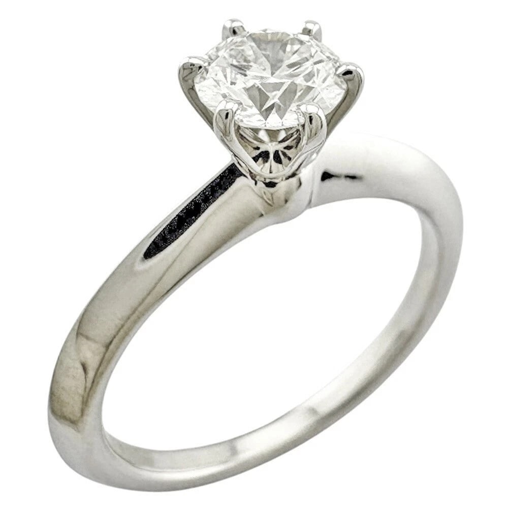 TIFFANY & CO. SOLITAIRE DIAMOND RING PT950 (1 of 3)