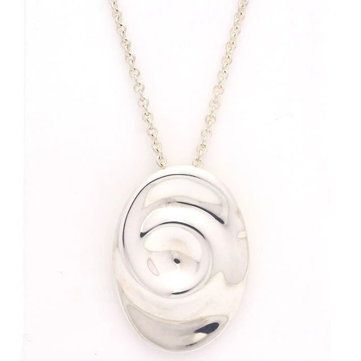 TIFFANY & CO PERETTI ARIES PENDANT NECKLACE SILVER 925: Tiffany & Co Peretti Aries Pendant Necklace Silver 925 Brand: Tiffany & Co. Type: Necklace Material: Silver 925, Color: Silver Size: Size: Chain Length Approx. 28.0 in (71 cm) / Pendant Size Approx. 1