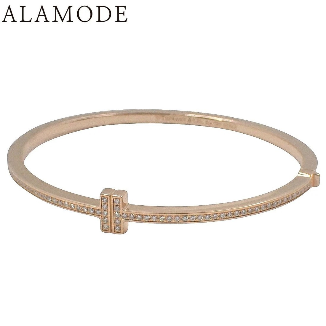 TIFFANY & CO WIRE BANGLE BRACELET K18 ROSE GOLD: Tiffany & Co Wire Bangle Bracelet K18 Rose Gold Brand: Tiffany & Co. Type: Bracelet Material: 18k Pink Gold, Main Stone/Creation Natural Color: Pink Gold Size: Inner Circumference: Approx. 5.9 inches 