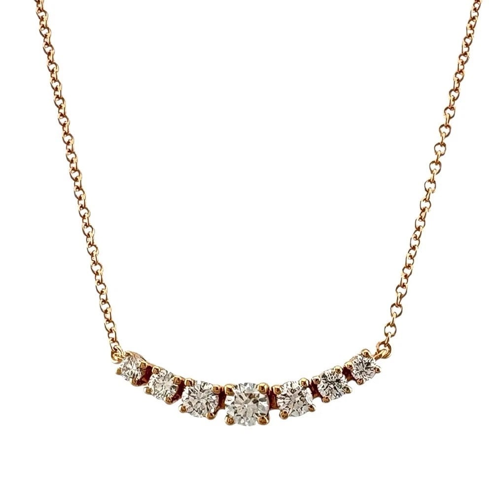 TIFFANY & CO. NECKLACE 18K PINK GOLD: Tiffany & Co. Necklace 18K Pink Gold Brand: Tiffany & Co. Type: Necklace Material: 18k Pink Gold, Main Stone/Creation Natural Color: Pink Gold Size: Chain Length: Approx. 15.9 inches (40.5 cm,