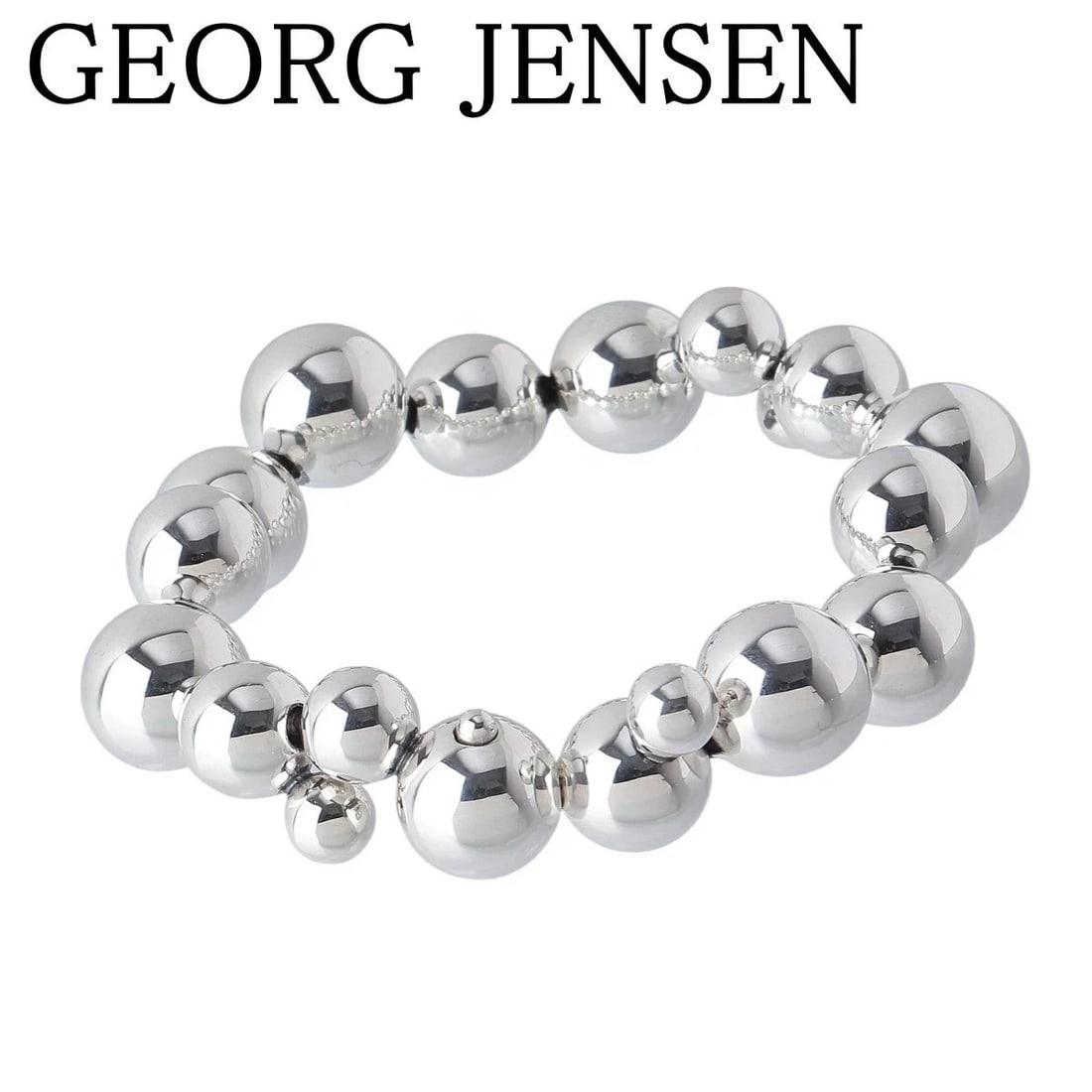 GEORG JENSEN MOONLIGHT GRAPES BRACELET STERLING SILVER 925: Georg Jensen Moonlight Grapes Bracelet Sterling Silver 925 Brand: Georg Jensen Type: Bracelet Material: Sterling Silver 925, Color: Silver Size: Bracelet Length: Approx. 6.69 inches (17 cm) Bead Size: