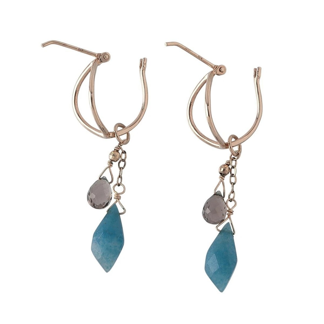 AGETE HOOP EARRINGS K10 YELLOW GOLD: agete Hoop Earrings K10 Yellow Gold Brand: agete Type: Earrings Material: 10k Yellow Gold, Main Stone/Creation Black Stone, Blue Stone Color: Yellow Gold Size: Hoop Size: Approx. 0.55 x 0.35 inches Ch