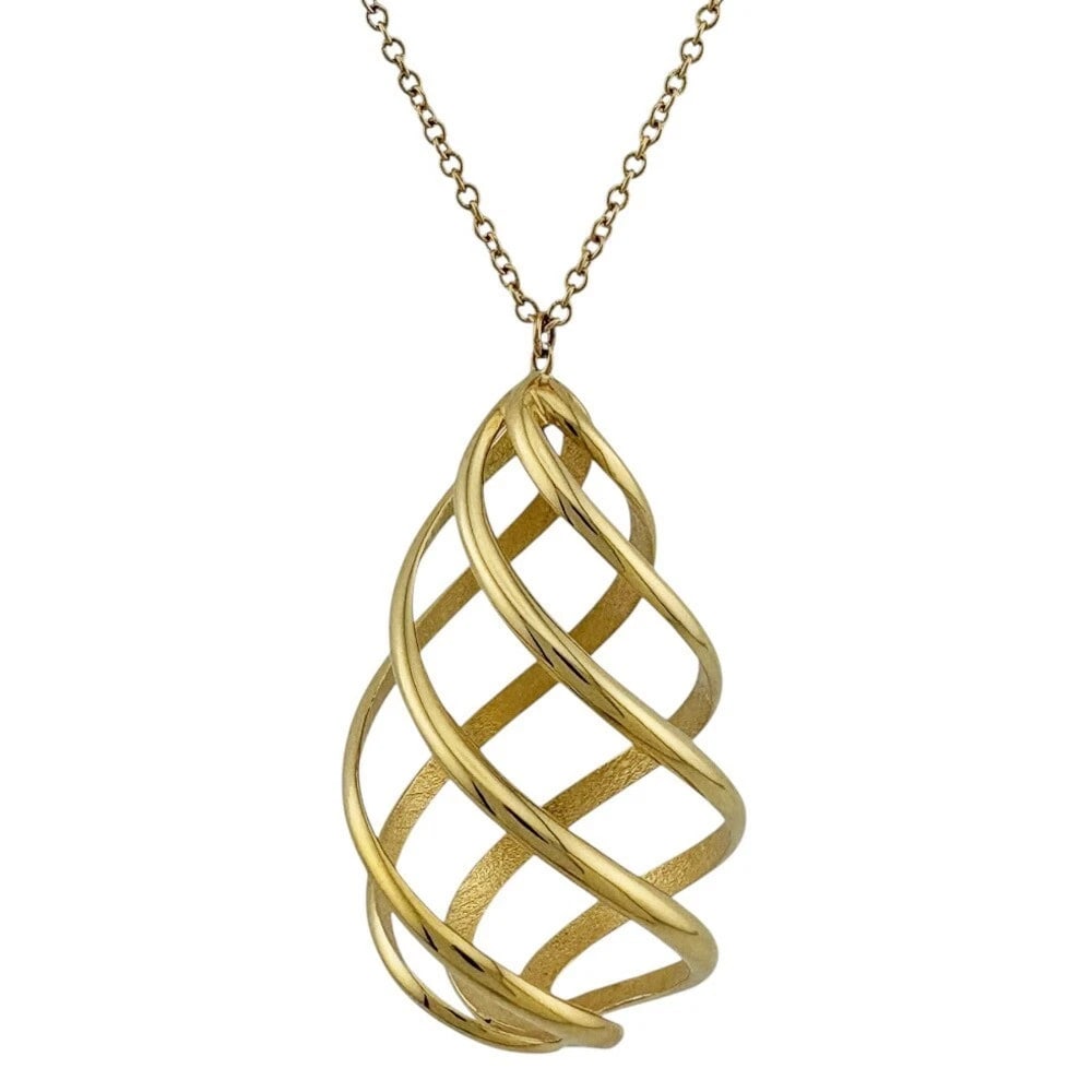 TIFFANY LUCE NECKLACE 18K YELLOW GOLD: Tiffany Luce Necklace 18K Yellow Gold Brand: Tiffany & Co. Type: Necklace Material: 18k Yellow Gold, Color: Yellow Gold Size: Length: Approx. 24.0 in Chain Width: Approx. 0.04 in Pendant Size: Approx.