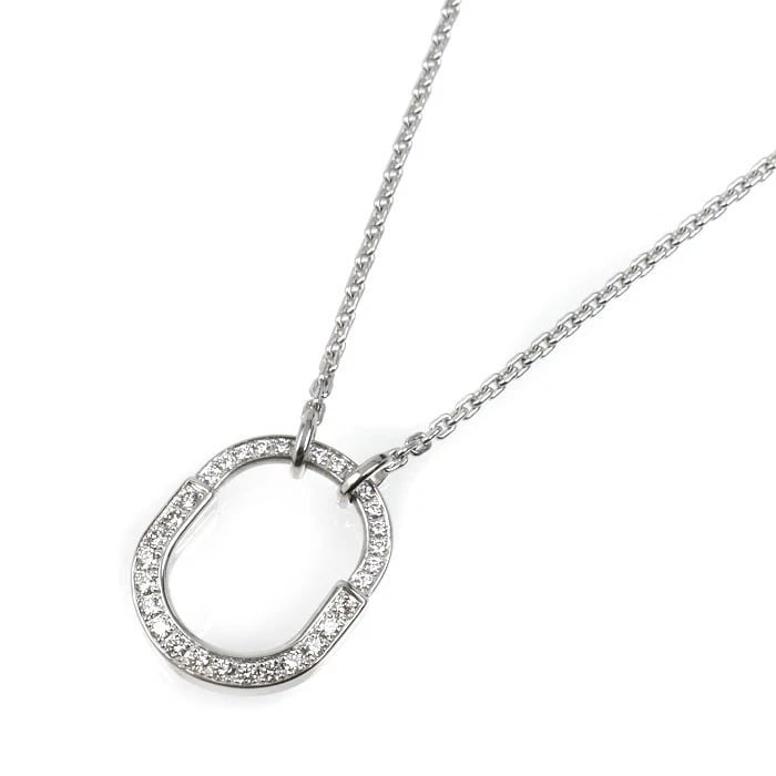 TIFFANY & CO LOCK NECKLACE K18WG: Tiffany & Co Lock Necklace K18WG Brand: Tiffany & Co. Type: Necklace Material: 18k White Gold, Main Stone/Creation Natural Color: White Gold Size: Length Approx. 16–18 in (40–45.5 cm adjUS table) 