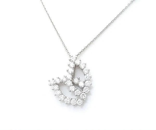TIFFANY & CO. NECKLACE PT950: Tiffany & Co. Necklace Pt950 Brand: Tiffany & Co. Type: Necklace Material: Platinum950, Main Stone/Creation Natural Color: Platinum Size: Length: Approx. 16.34 in (41.5 cm) Pendant Size: Width 0.79