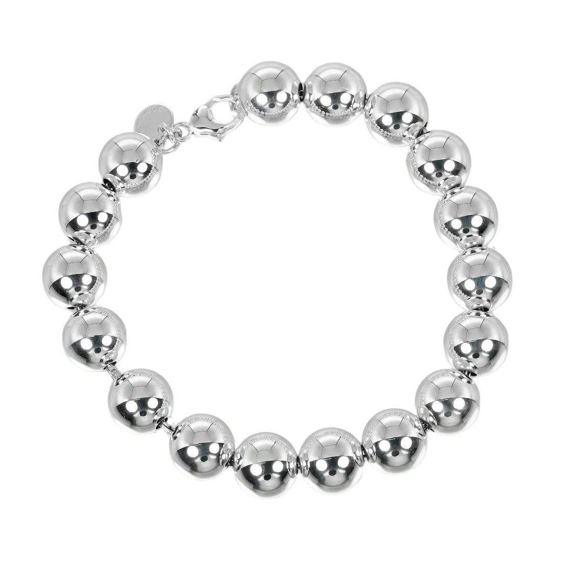 TIFFANY & CO. BRACELET STERLING SILVER 925: Tiffany & Co. Bracelet Sterling Silver 925 Brand: Tiffany & Co. Type: Bracelet Material: Sterling Silver 925, Color: Silver Size: Wrist Size: 6.30" (16 cm) Ball Size: approx. 10 mm Accessories: No