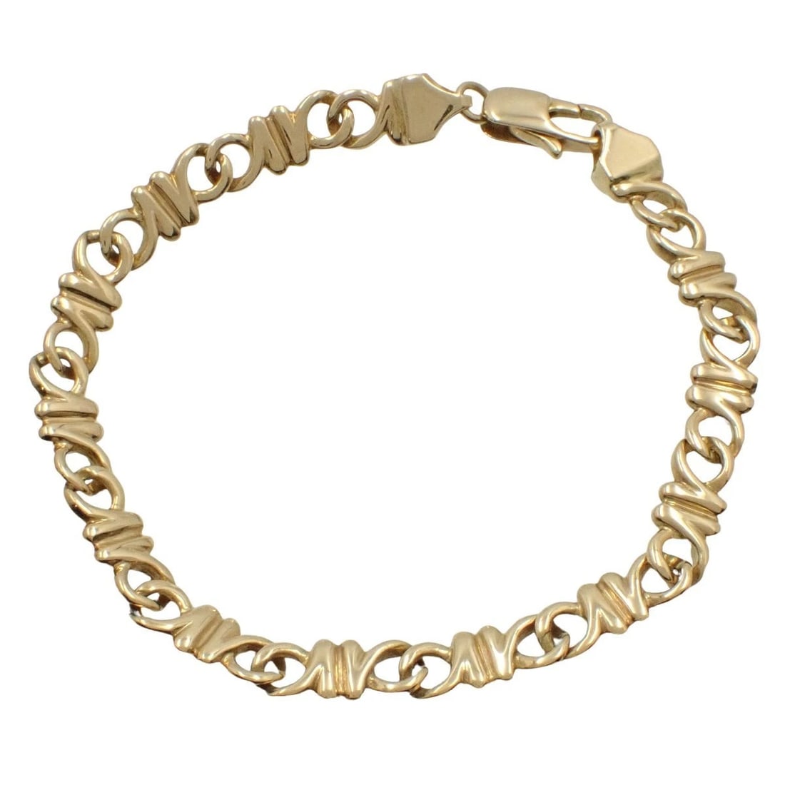 TIFFANY & CO. 18K YELLOW GOLD BRACELET: Tiffany & Co. 18K Yellow Gold Bracelet Brand: Tiffany & Co. Type: Bracelet Material: 18k Yellow Gold, Color: Yellow Gold Size: Length: Approx. 7.1 in (18.0 cm) Width: Approx. 0.24 in (0.6 cm) Acce
