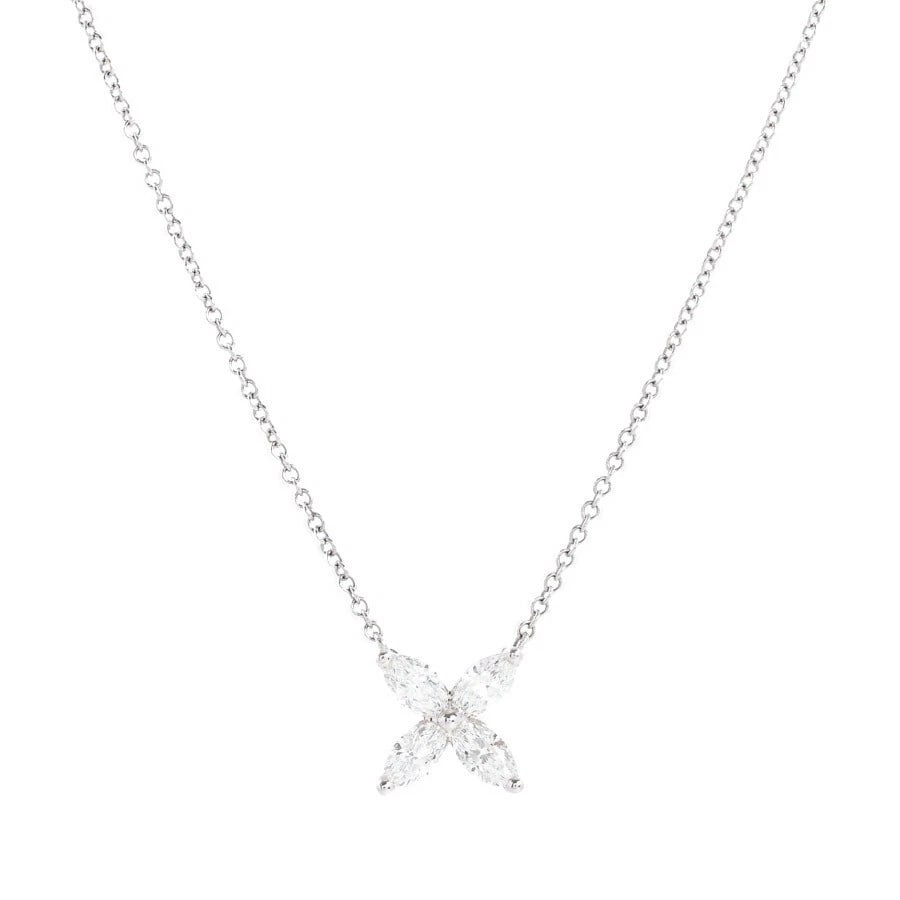 TIFFANY & CO. NECKLACE PT950: Tiffany & Co. Necklace Pt950 Brand: Tiffany & Co. Type: Necklace Material: Platinum950, Main Stone/Creation Natural Color: Platinum Size: Length: Approx. 16.1 - 18.1 inches (41 - 46 cm, adjUS table) P