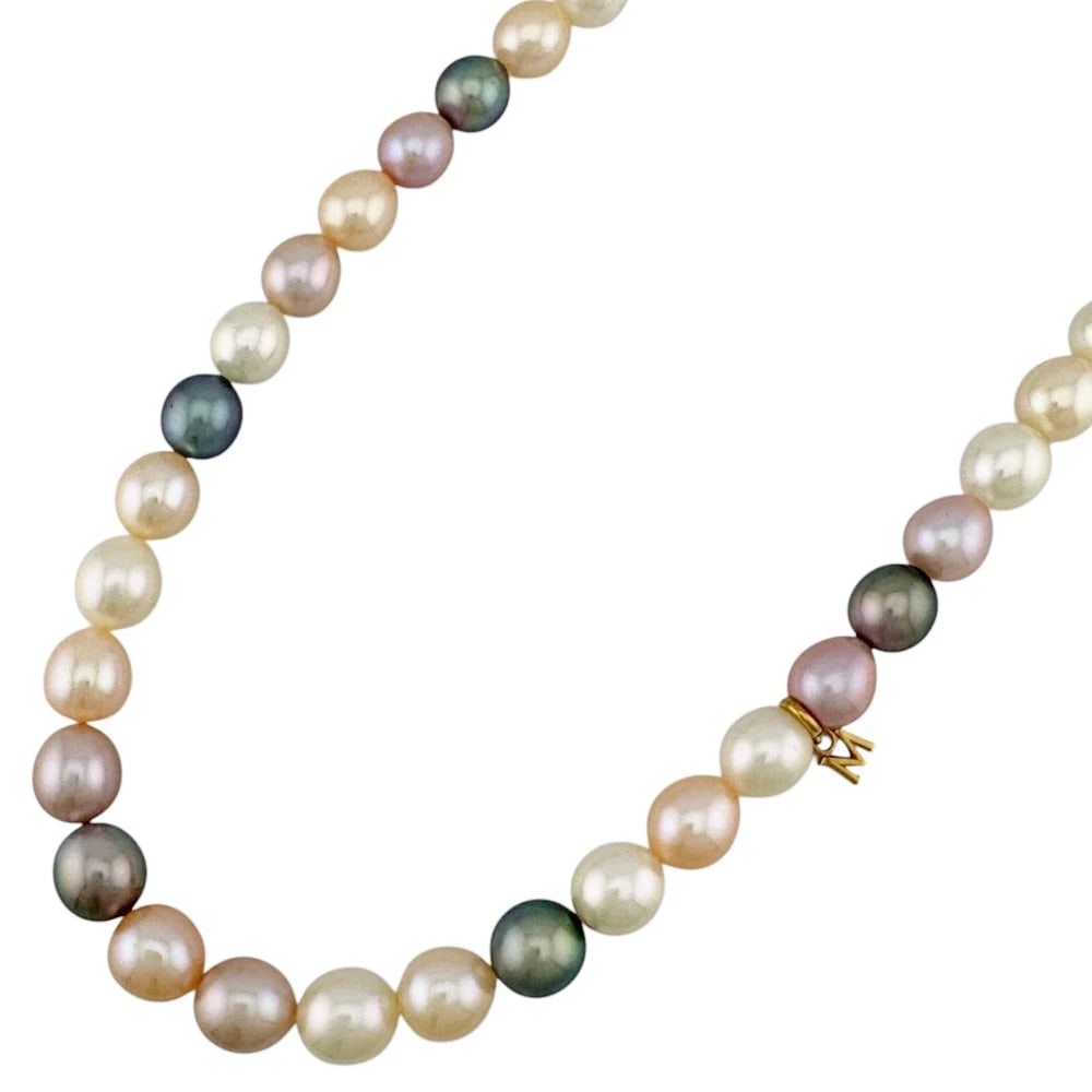 MIKIMOTO NECKLACE K18 YELLOW GOLD: MIKIMOTO Necklace K18 yellow gold Brand: MIKIMOTO Type: Necklace Material: K18 yellow gold, Color: gold Size: (CM) Total Length:41cm Maximum width?0.3" (Inch) Total Length:16.1inch Accessories: No