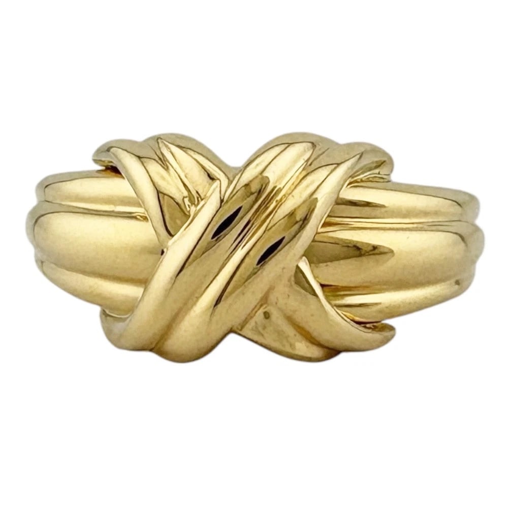 TIFFANY&CO. RING K18 YELLOW GOLD SIGNATURE (1 of 2)