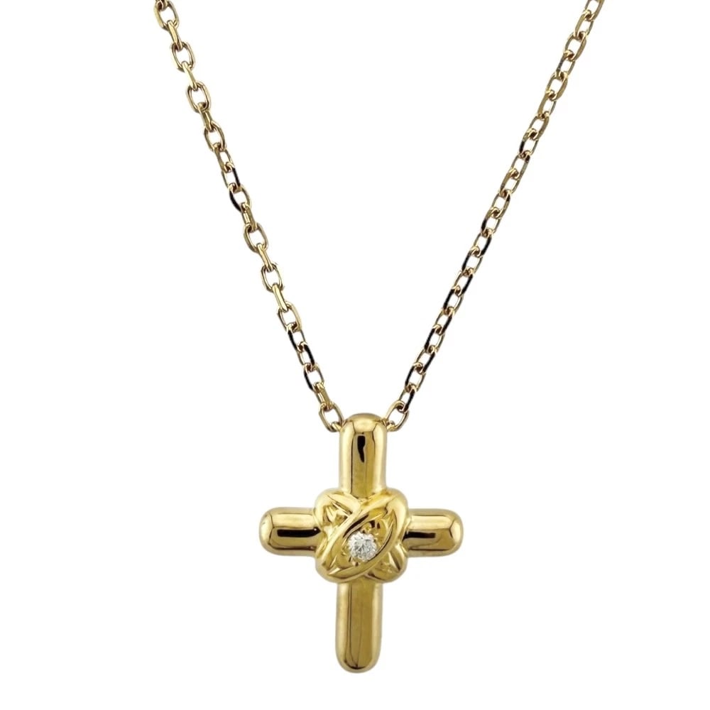 MIKIMOTO NECKLACE K18 YELLOW GOLD DIAMOND: MIKIMOTO Necklace K18 yellow gold diamond Brand: MIKIMOTO Type: Necklace Material: K18 yellow gold, Main Stone/Creation Natural Color: gold Size: (CM) Total Length:42cm Chain width:1.0mm :3.5cm Top:W1