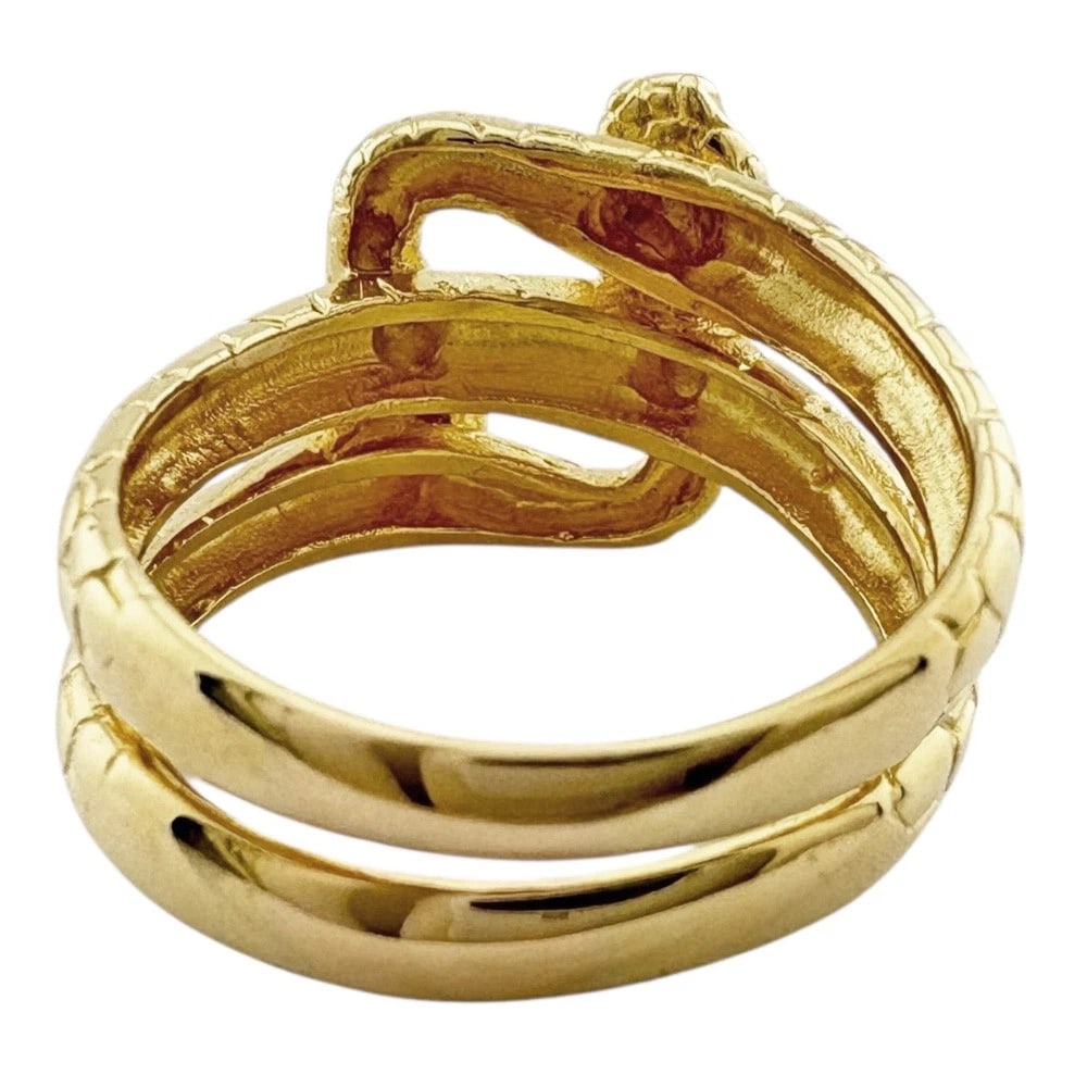 RING K18 YELLOW GOLD RUBY - 4