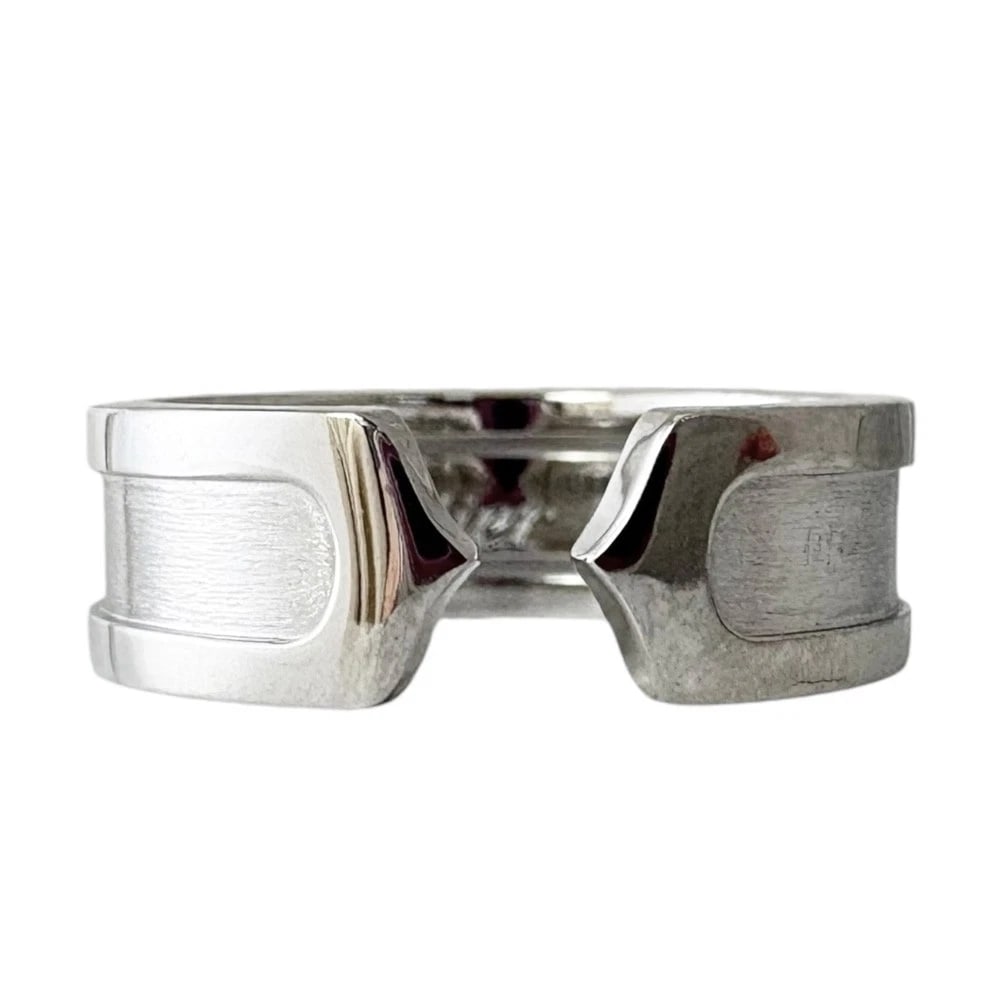 CARTIER RING K18 WHITE GOLD: CARTIER Ring K18 white gold Brand: CARTIER Type: Ring Material: K18 white gold, Color: Silver Size: US 5 Accessories: None Accessories Notice: When purchasing pre-owned goods, please refer to the