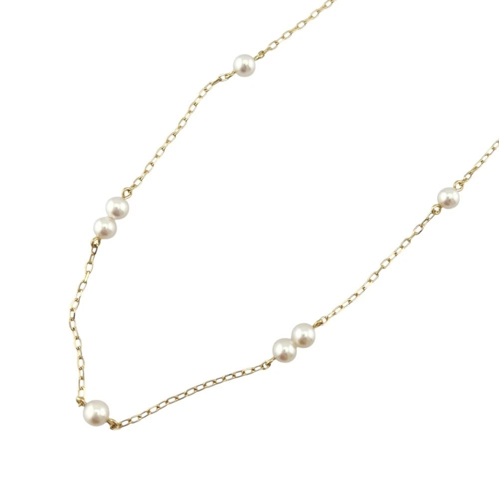MIKIMOTO NECKLACE PEARL: MIKIMOTO Necklace Pearl Brand: MIKIMOTO Type: Necklace Material: K18 yellow gold, Main Stone/Creation Pearl Color: gold Size: (CM) Total Length:40cm Chain width:1.0mm(Inch) Total Length:15.7inch