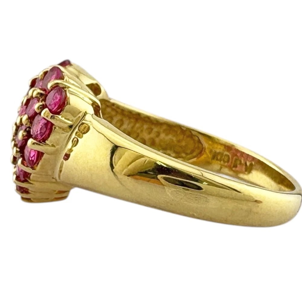 PONTE VECCHIO RING K18 YELLOW GOLD RUBY - 2