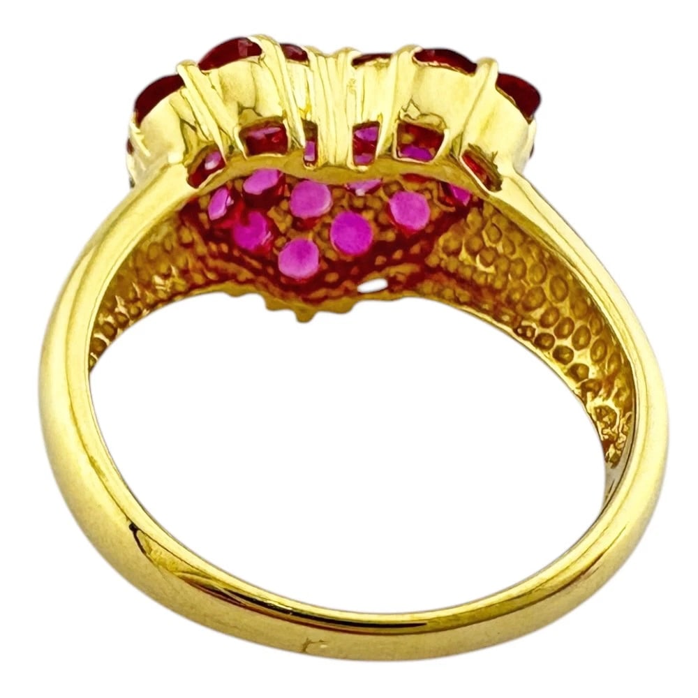 PONTE VECCHIO RING K18 YELLOW GOLD RUBY - 3
