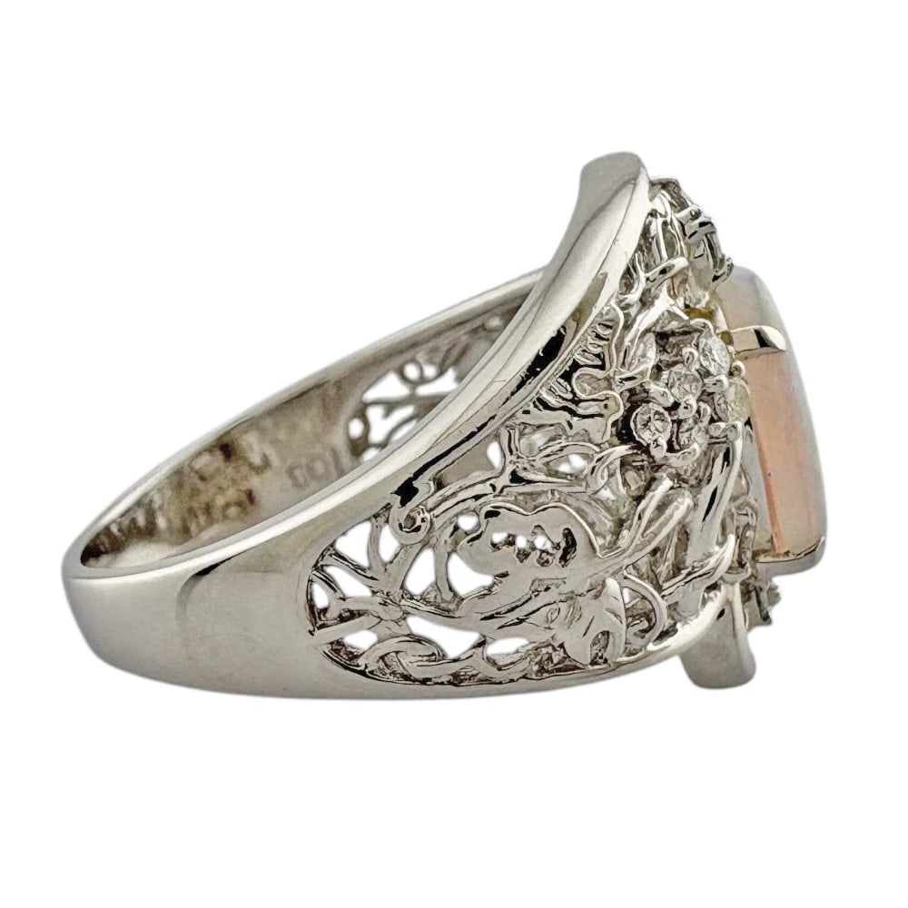 RING PT900PLATINUM OPAL - 5