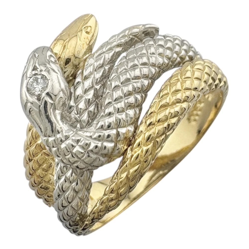 RING K18YELLOW GOLD PT900PLATINUM: Ring K18yellow gold Pt900Platinum Brand: Unbranded Type: Ring Material: K18 yellow gold, Main Stone/Creation Natural Color: Silver Size: US 6 1/2 Accessories: None Accessories Notice: When
