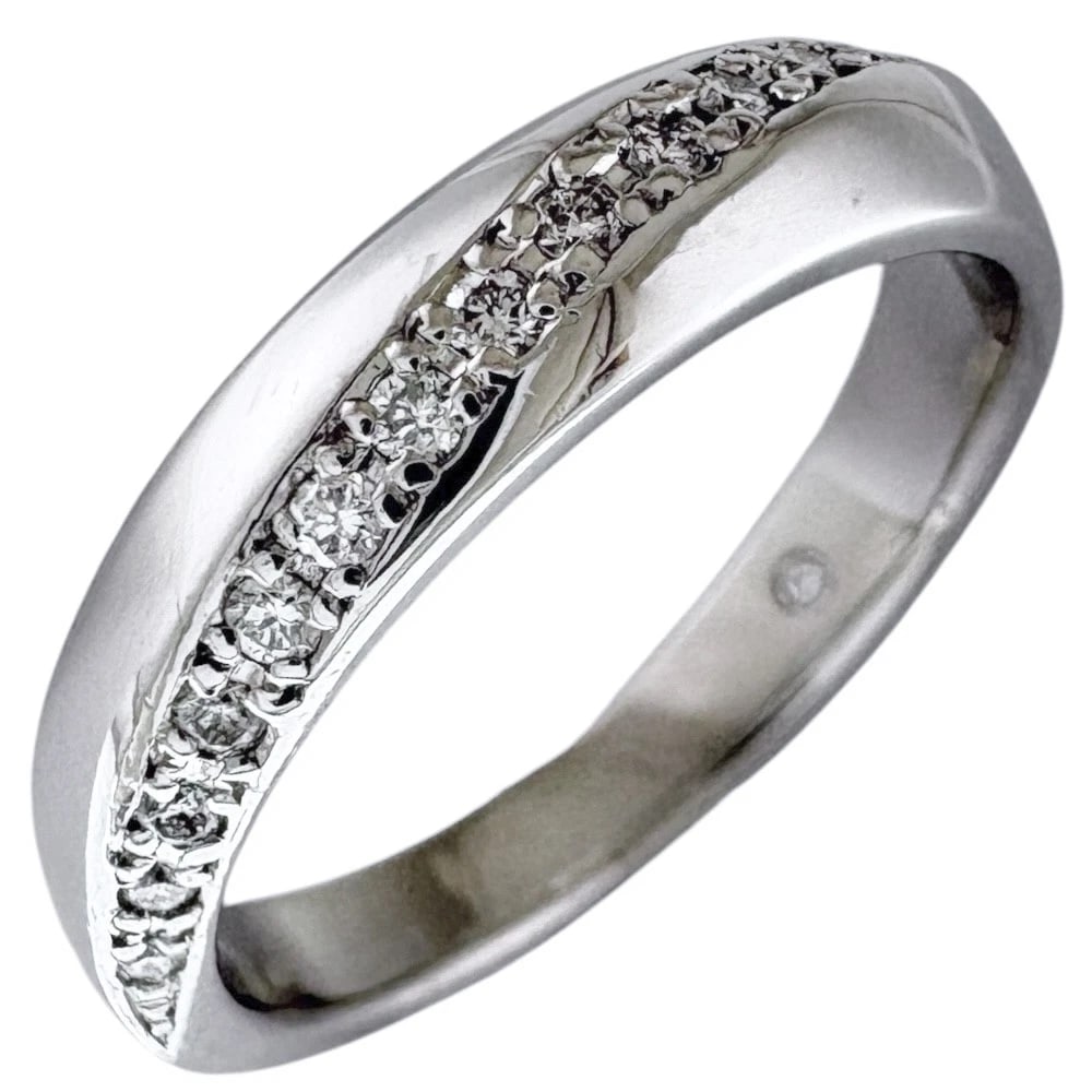 PONTE VECCHIO RING PT900PLATINUM DIAMOND: Ponte Vecchio Ring Pt900Platinum diamond Brand: Ponte Vecchio Type: Ring Material: Pt900Platinum, Main Stone/Creation Natural Color: Silver Size: US 4 3/4 Accessories: None Accessories Notice: When