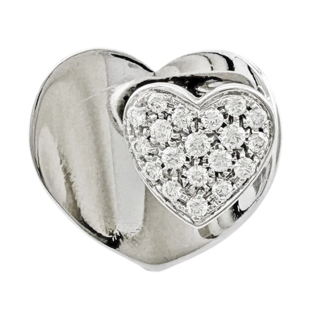 PONTE VECCHIO RING K18 WHITE GOLD DIAMOND: Ponte Vecchio Ring K18 white gold diamond Brand: Ponte Vecchio Type: Ring Material: K18 white gold, Main Stone/Creation Natural Color: Silver Size: US 7 1/4 Accessories: None Accessories Notice: When