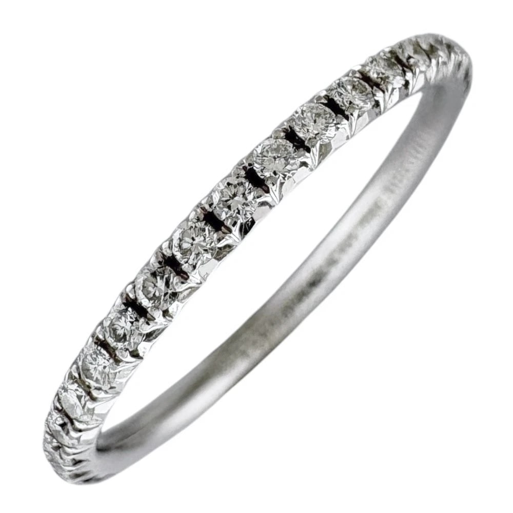 TIFFANY&CO. RING K18 WHITE GOLD DIAMOND: TIFFANY&Co. Ring K18 white gold diamond Brand: Tiffany&co. Type: Ring Material: K18 white gold, Main Stone/Creation Natural Color: Silver Size: US 3 7/8 Accessories: None Accessories Notic