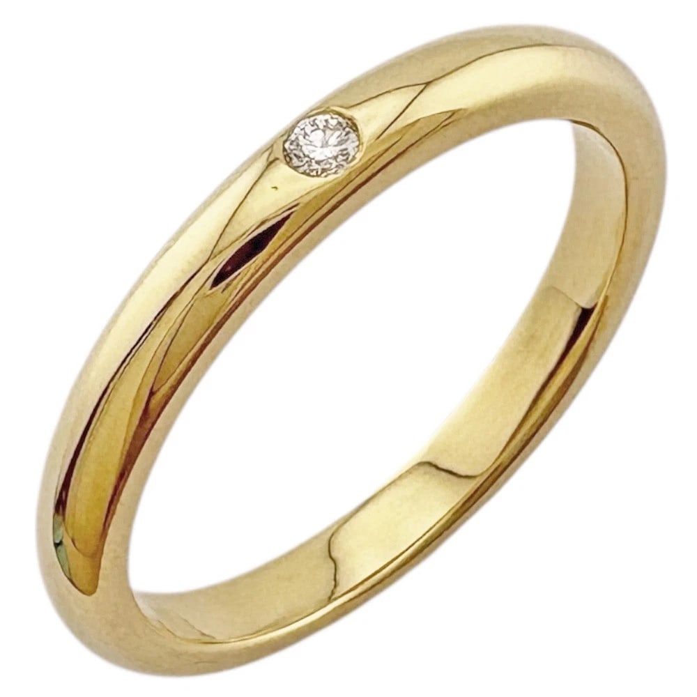 TIFFANY&CO. RING K18 YELLOW GOLD: TIFFANY&Co. Ring K18 yellow gold Brand: Tiffany&co. Type: Ring Material: K18 yellow gold, Main Stone/Creation Natural Color: gold Size: US 6 3/8 Accessories: None Accessories Notice: When
