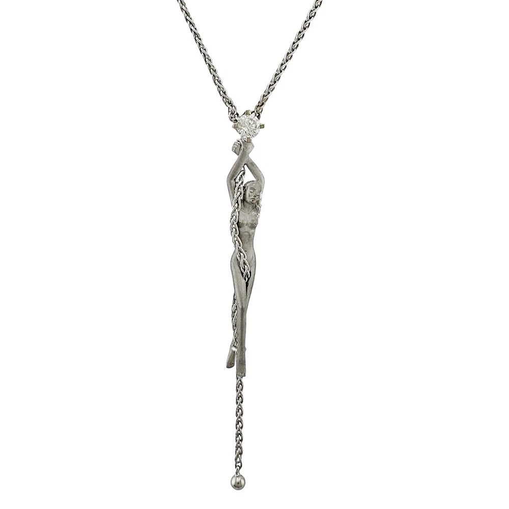 CARRERA Y CARRERA NECKLACE K18 WHITE GOLD DIAMON (1 of 4)
