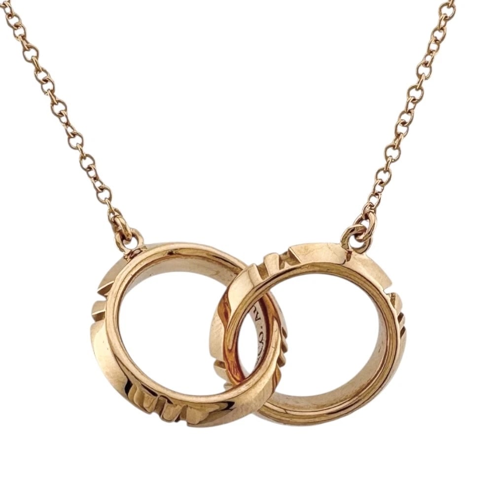TIFFANY&CO. NECKLACE K18 PINK GOLD: TIFFANY&Co. Necklace K18 Pink Gold Brand: Tiffany&co. Type: Necklace Material: K18 Pink Gold, Color: Pink gold Size: (CM) Total Length:45cm Chain width:1.0mm AdjUS ter can position (distance from