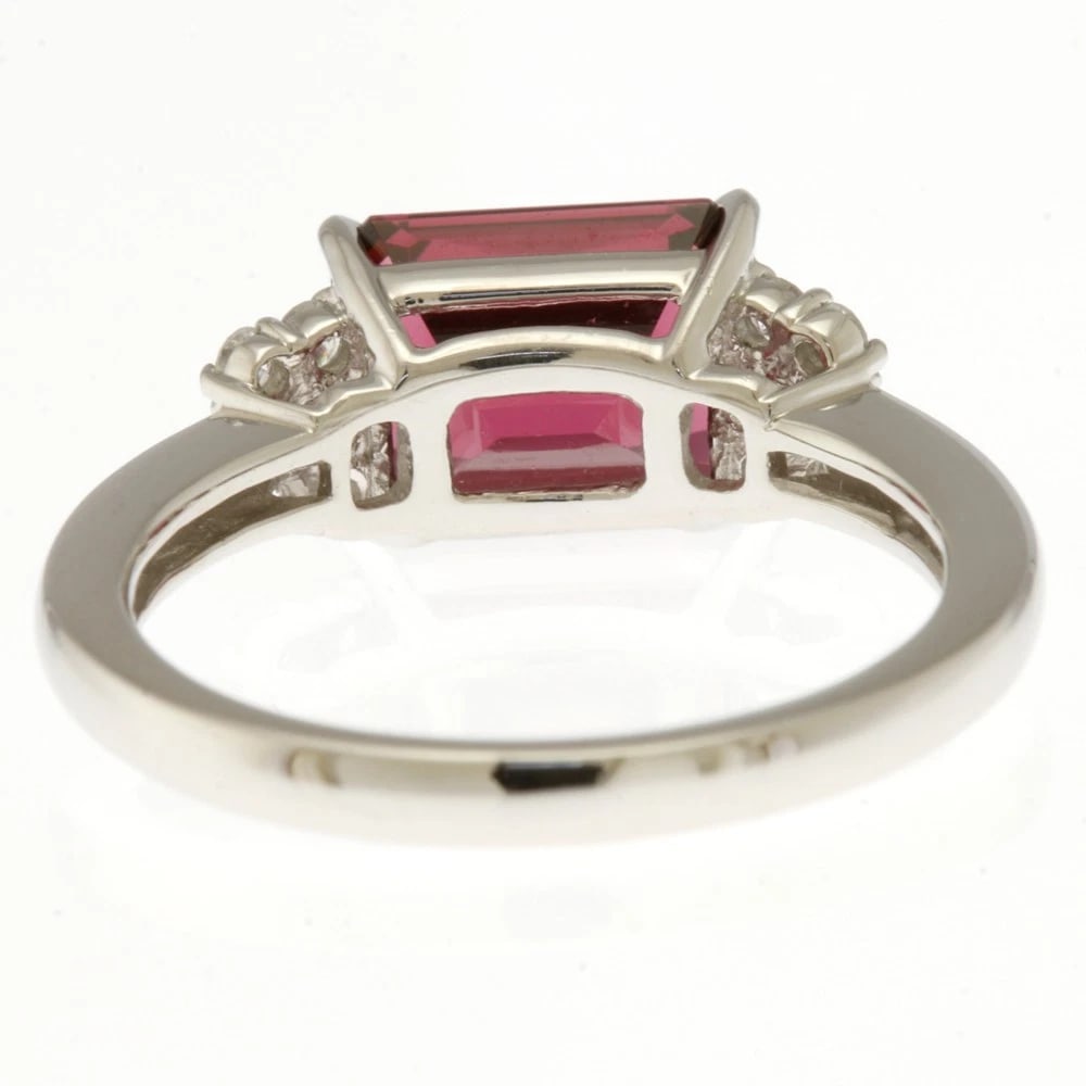 RING PT900PLATINUM GARNET - 2