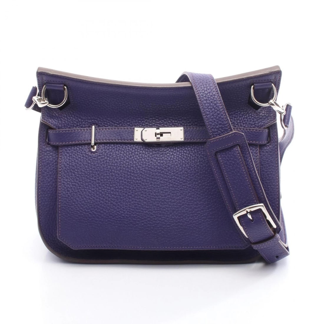 HERMES JYPSIERE 28 IRIS SHOULDER BAG: HERMES Jypsiere 28 Iris Shoulder Bag Brand: HERMES Type: Shoulder Bag Material: Taurillon Clemence × leather Color: Iris / Purple??ish colors Size: H:23cm x W:27.5cm x D:11.5cm (H:9.1" x W:10.8" x D:
