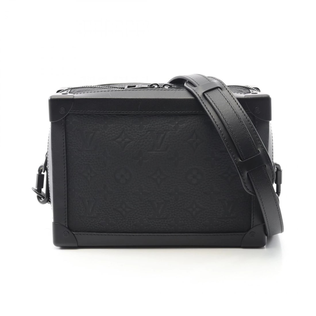 LOUIS VUITTON SOFT TRUNK SHOULDER BAG: LOUIS VUITTON Soft Trunk Shoulder Bag Brand: LOUIS VUITTON Type: Shoulder Bag Material: Monogram / Taurillon Clemence leather × leather Color: Black / Black??ish colors Size: H:17.5cm x W:24.5cm x D: