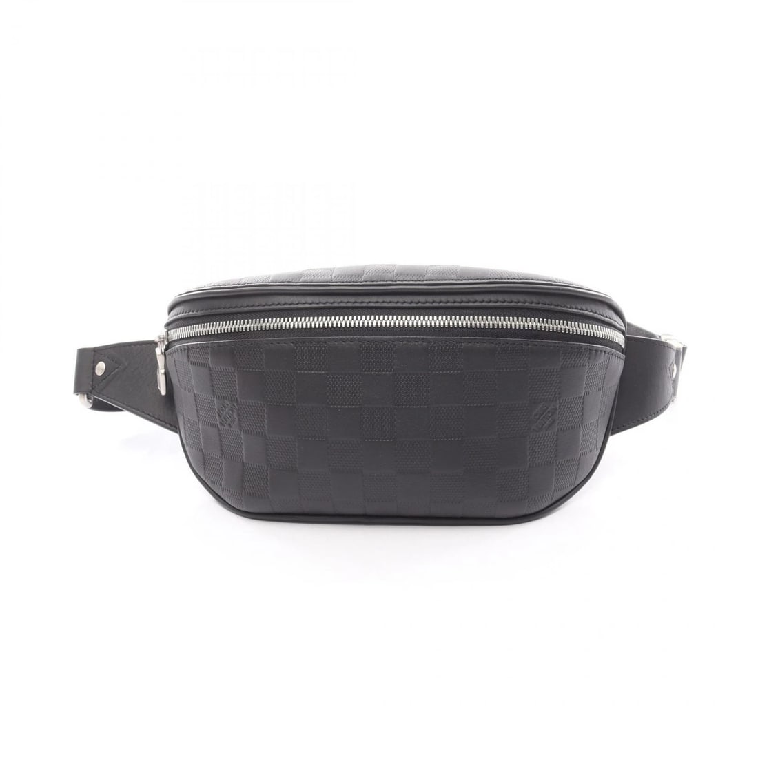 LOUIS VUITTON BUM WAIST BELT BAG: LOUIS VUITTON Bum Waist belt bag Brand: LOUIS VUITTON Type: Waist bag Body bag Material: Damier Infini × leather Color: Onyx / Black??ish colors Size: H:13.5cm x W:26cm x D:3cm (H:5.3" x W:10.2" x D: